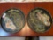 2 Early Disney metal serving trays from Florida and California