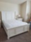 Creamy White Queen Panel Bed frame - NO MATTRESS/boxspring