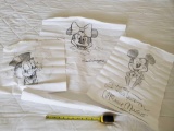 (3) Disney signed Charactature Drawings - Mickey, Minnie, and Donald