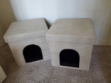 (2) Cat House Cubby Cubes
