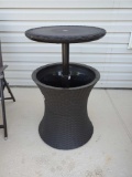 Round Patio BEVERAGE COOLER table