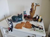 11 piece Wooden CAT THEMED grouping