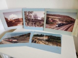 (5) TRAIN 8x10 photography Contest entries including 3rd place winner