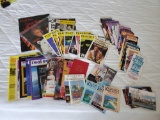Huge TRAVEL grouping including vintage , travel maps, guides, PLAYBILLs and Postcards