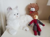 Vintage plush and more including Mechanical cat