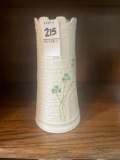 Large Belleek Castle Vase