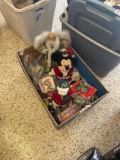 Disney and other Christmas items box lot