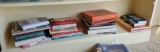 Shelf lot of books including Needlework sewing gardening crocheting, cooking and cook books