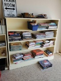 4 shelf wooden, sturdy, stationary shelved bookcase