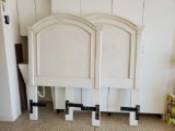 (2) NICE Savanah Ivory Panel, tall, TWIN headboards