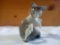 LLADRO Cat and Mouse Figurine Porcelain Cat Figure