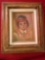 NATIVE AMERICAN FINE ART, SMALL PORTRAIT OF BOY SIGNED G RUSSELL