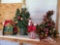 (4) Grouping of CHRISTMAS Tree Holiday decor including Bears