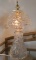 Vintage Yugoslavia(?) Pinwheel Star of David Lamp Crystal Boudoir lamp