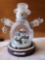 1 (of a pair) Thomas Kinkade Crystal Snowman Figurine 