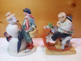 PAIR OF DANBURY MINT NORMAN ROCKWELL FIGURES, Gramps at the reins, Grandpa at the reins