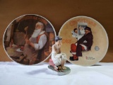 Knowles Norman Rockwell Plates and Saturday Evening Post