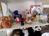 Shelf of bears including TY, Teddy's Teddy, koala