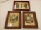 TRIO OF VICTORIAN AGE PORTRAITS AND HIGH FASHION FRAMED Pcs