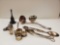 Silverplate grouping including bells, bottle stoppers, large ladle, amd more