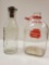 (2) Vintage Glass Milk Jugs including MEADOW GOLD gallon, and Absolutely Pure