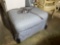 (WILDWOOD PICK UP) -Pretty blue tufted upholstered ottoman