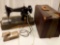 VINTAGE HUDSON FAMILY SEWING MACHINE, IN TRAVEL CASE