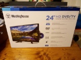 WESTINGHOUSE 24-IN HD DVD/TV, IN BOX