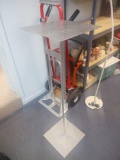 strong metal pole stand