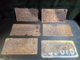 ALMOST ANTIQUE 1930s, 40s, and 60s PENNSYLVANIA LICENSE PLATES