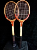 PAIR OF VINTAGE TENNIS RACKETS, HURRICANE BY CAPRICO TOURNAMENT MODEL