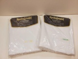 (2) NOS In pkg, SPRINGMAID Wondercale Twin FLAT sheets