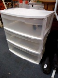 three drawer wide sterilite organizer