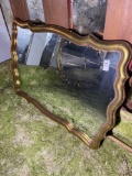 (WILDWOOD PICK UP) -Large Ornate carved gold frame mirror