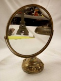 Small Golden Double-sided Vanity Mirror