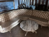 (WILDWOOD PICK UP) -Magnificent French Provincial carved 3 piece sectional