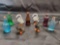 Vintage Glass Miniature grouping including Geese, Ducks And bottles with corks