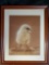 FRANKLIN MATTED BEHIND GLASS REBECCA J WHITE PRINT, BABY CHICK