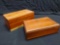 (2) Wooden boxes, vintage