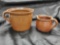 (2) Old Antique/Vintage stoneware crock pottery jugs with spouts