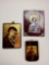 Trio of Eastern Orthodox Christian Icons