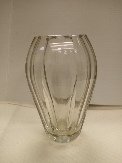 MOSER Collectible Crystal Glass Vase Signed by Moser Karlovy Vary Czechoslovakia