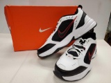 NEW IN BOX Nike AIR MONARCH IV size 12 WHITE / BLACK VARSITY RED WALKING SHOES