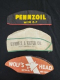 3 VINTAGE advertising including Wolf's Head, Penzoill, Burns and Kiefer Pittsburgh