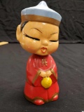 Vintage made in Japan Asian Composition Oriental Bobble Head