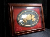 Very Unique, Very Heavy, Rare, shadow box frame with royal-looking carriage