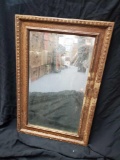 Very heavy Simply Intricate framed mirror, beveled