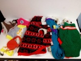 GROUPING OF EXTRA SMALL DOG CLOTHES WITH EXPANDABLE LEASH