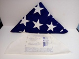 USA AMERICAN FLAG FOLDED IN PRESERVATION BAG