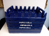 SIX PEPSI COLA 24 PACK HARD MOLDED RESIN CAN TRAYS